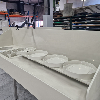 Wet Bench Vinyl Stands In Production