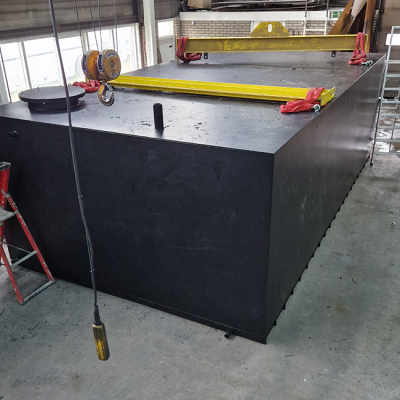 Glycolopslagtank 6400x3600x2100mm In Productie Ckb Kunststof Installatiebouw