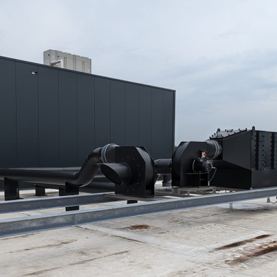 Horizontale Gaswasser Met Ventilatoren 